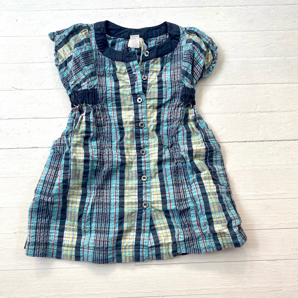 EUC madras print cotton dress